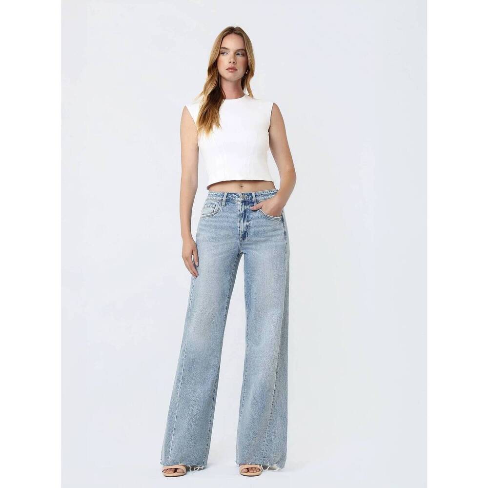 NEW FLYING MONKEY vintage flare jeans in wistful